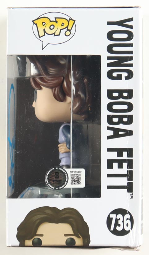 Daniel Logan Signed "Star Wars" #736 Young Boba Fett Bobble-Head Funko Pop! Vinyl Figure Inscribed "Boba Fett" (Beckett) at PristineAuction.com Daniel Logan Signed "Star Wars" #736 Young Boba Fett Bobble-Head Funko Pop! Vinyl Figure Inscribed "Boba Fett" (Beckett) at PristineAuction.com