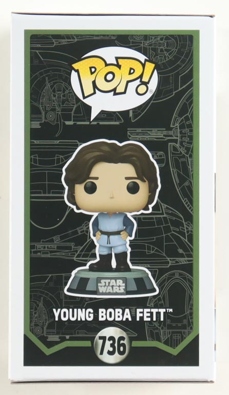 Daniel Logan Signed "Star Wars" #736 Young Boba Fett Bobble-Head Funko Pop! Vinyl Figure Inscribed "Boba Fett" (Beckett) at PristineAuction.com Daniel Logan Signed "Star Wars" #736 Young Boba Fett Bobble-Head Funko Pop! Vinyl Figure Inscribed "Boba Fett" (Beckett) at PristineAuction.com