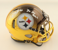 Le'Veon Bell Signed Steelers Custom Chrome Alternate Speed Mini Helmet Inscribed "3x Pro Bowl" (Beckett) at PristineAuction.com