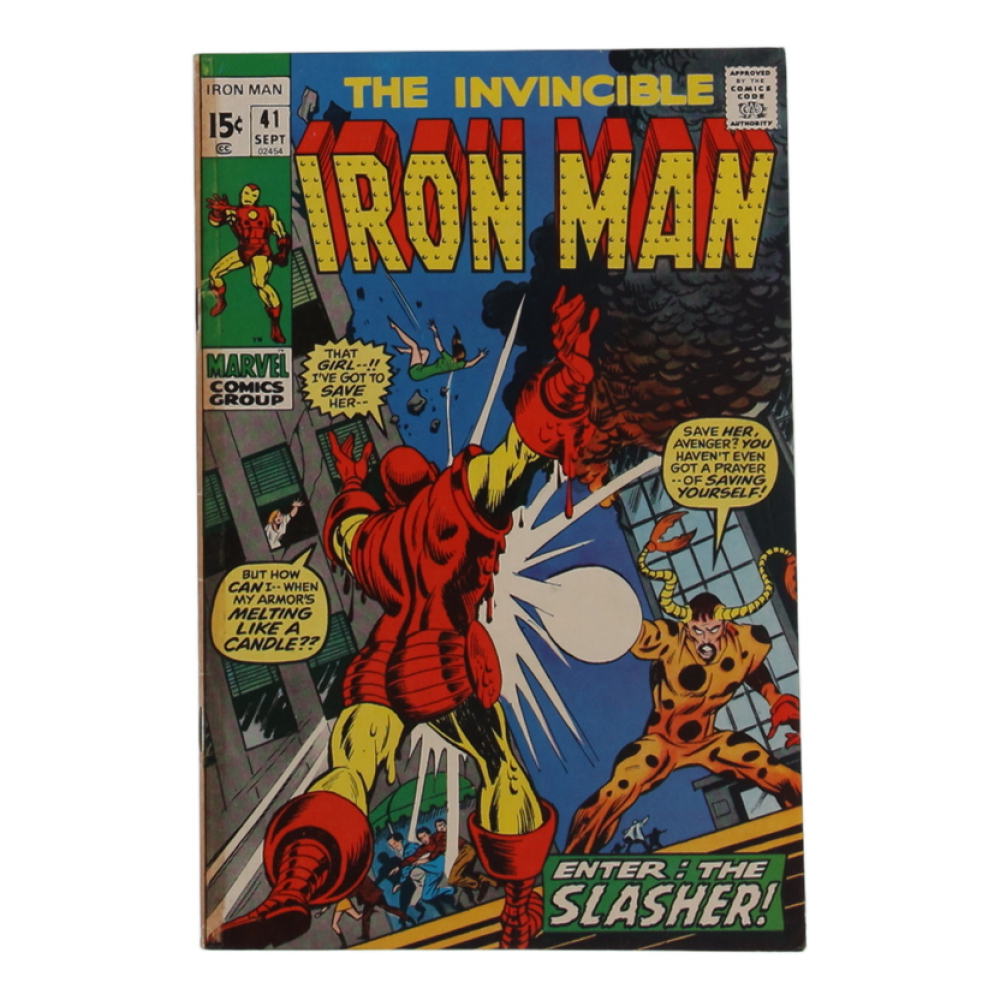 1971 "The Invincible Iron Man" Issue #41 Marvel Comic Book at PristineAuction.com 1971 "The Invincible Iron Man" Issue #41 Marvel Comic Book at PristineAuction.com