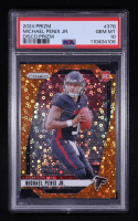 Michael Penix Jr. 2024 Panini Prizm Prizms Orange Disco #378 RC (PSA 10) at PristineAuction.com