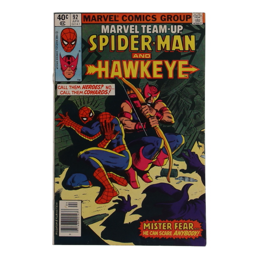 1980 "Marvel Team-Up" Issue #92 Marvel Comic Book at PristineAuction.com 1980 "Marvel Team-Up" Issue #92 Marvel Comic Book at PristineAuction.com