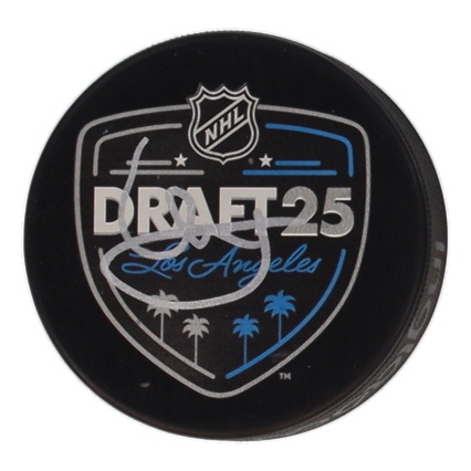 Artyom Levshunov Signed 2025 NHL Draft Logo Hockey Puck (JSA) at PristineAuction.com Artyom Levshunov Signed 2025 NHL Draft Logo Hockey Puck (JSA) at PristineAuction.com