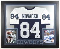 Jay Novacek Signed Custom Framed Jersey Display Inscribed "3x SB Champ" (Beckett) at PristineAuction.com