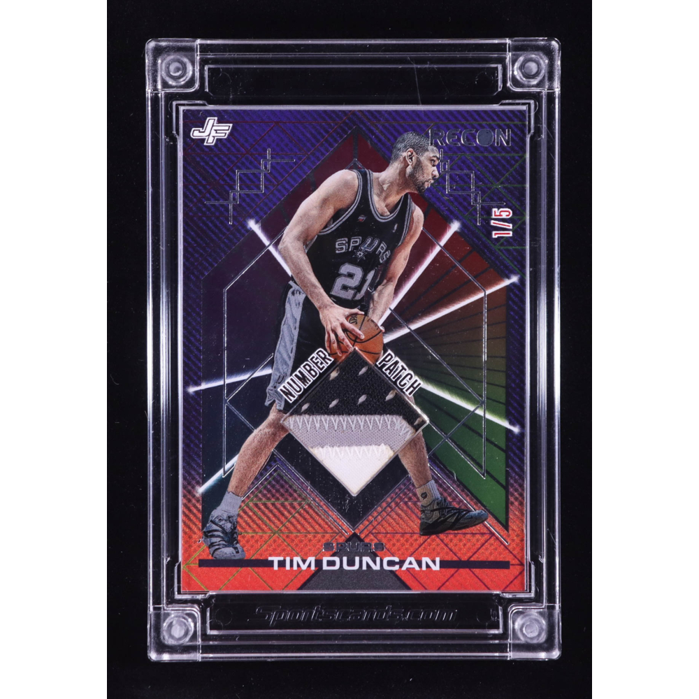 Tim Duncan 2022-23 Jersey Fusion Game Used Swatch #TD99 #1/5 at PristineAuction.com