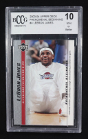 LeBron James 2003-04 Upper Deck Phenomenal Beginning LeBron James #4 RC (BCCG 10) at PristineAuction.com