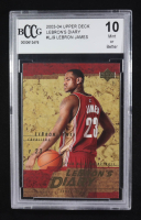 LeBron James 2003-04 Upper Deck LeBron's Diary #LJ9 RC (BCCG 10) at PristineAuction.com