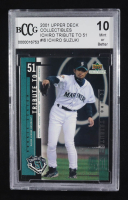Ichiro Suzuki 2001 Upper Deck Collectibles Ichiro Tribute to 51 #I6 RC (BCCG 10) at PristineAuction.com