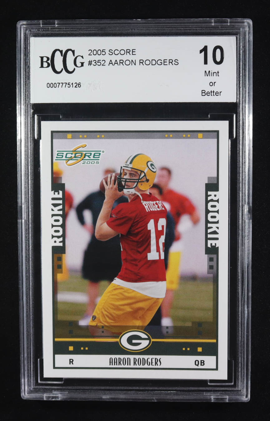 Aaron Rodgers 2005 Score #352 RC (BCCG 10) at PristineAuction.com Aaron Rodgers 2005 Score #352 RC (BCCG 10) at PristineAuction.com