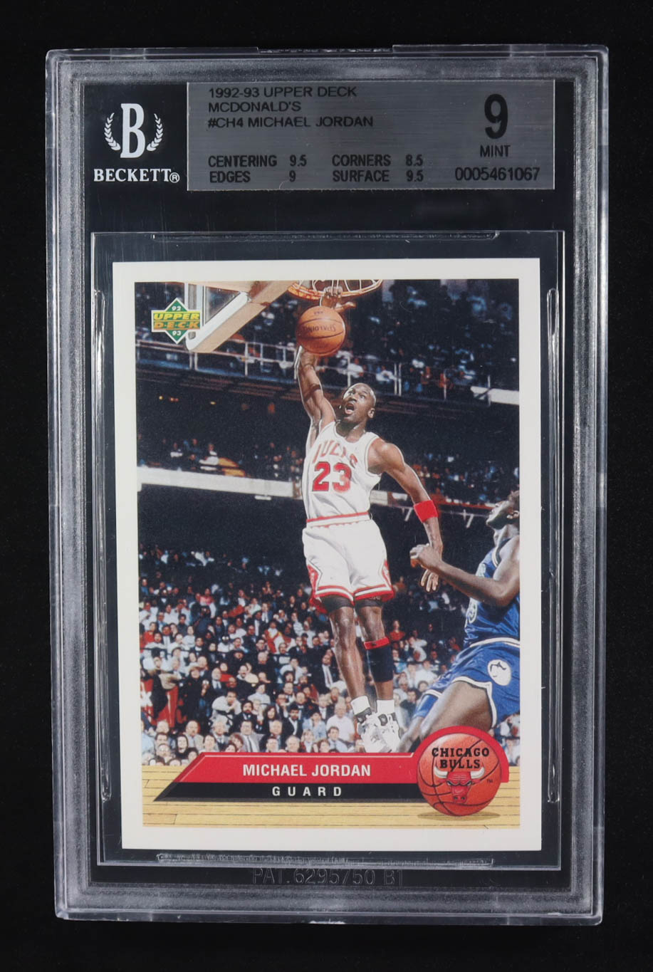 Michael Jordan 1992-93 Upper Dek McDonald's #CH4 (BGS 9) at PristineAuction.com Michael Jordan 1992-93 Upper Dek McDonald's #CH4 (BGS 9) at PristineAuction.com