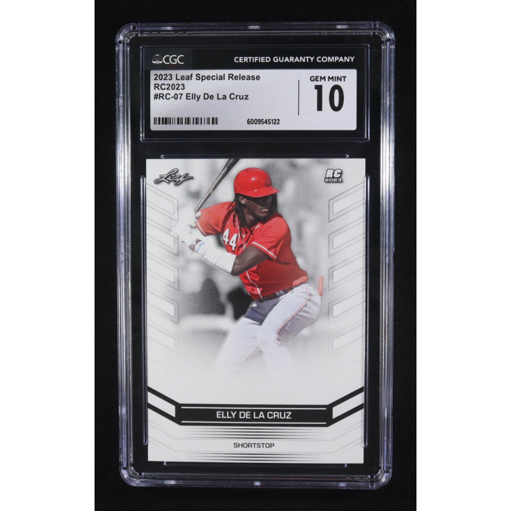 Elly De La Cruz 2023 Leaf Special Release #RC07 RC (BCCG 10) at PristineAuction.com