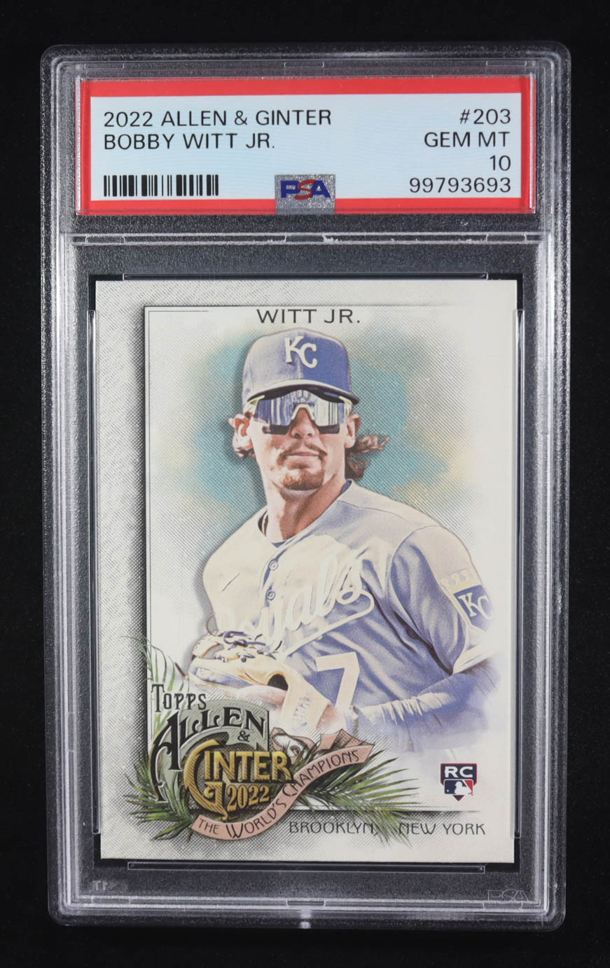 Bobby Witt Jr. 2022 Allen & Ginter #203 (PSA 10) at PristineAuction.com Bobby Witt Jr. 2022 Allen & Ginter #203 (PSA 10) at PristineAuction.com
