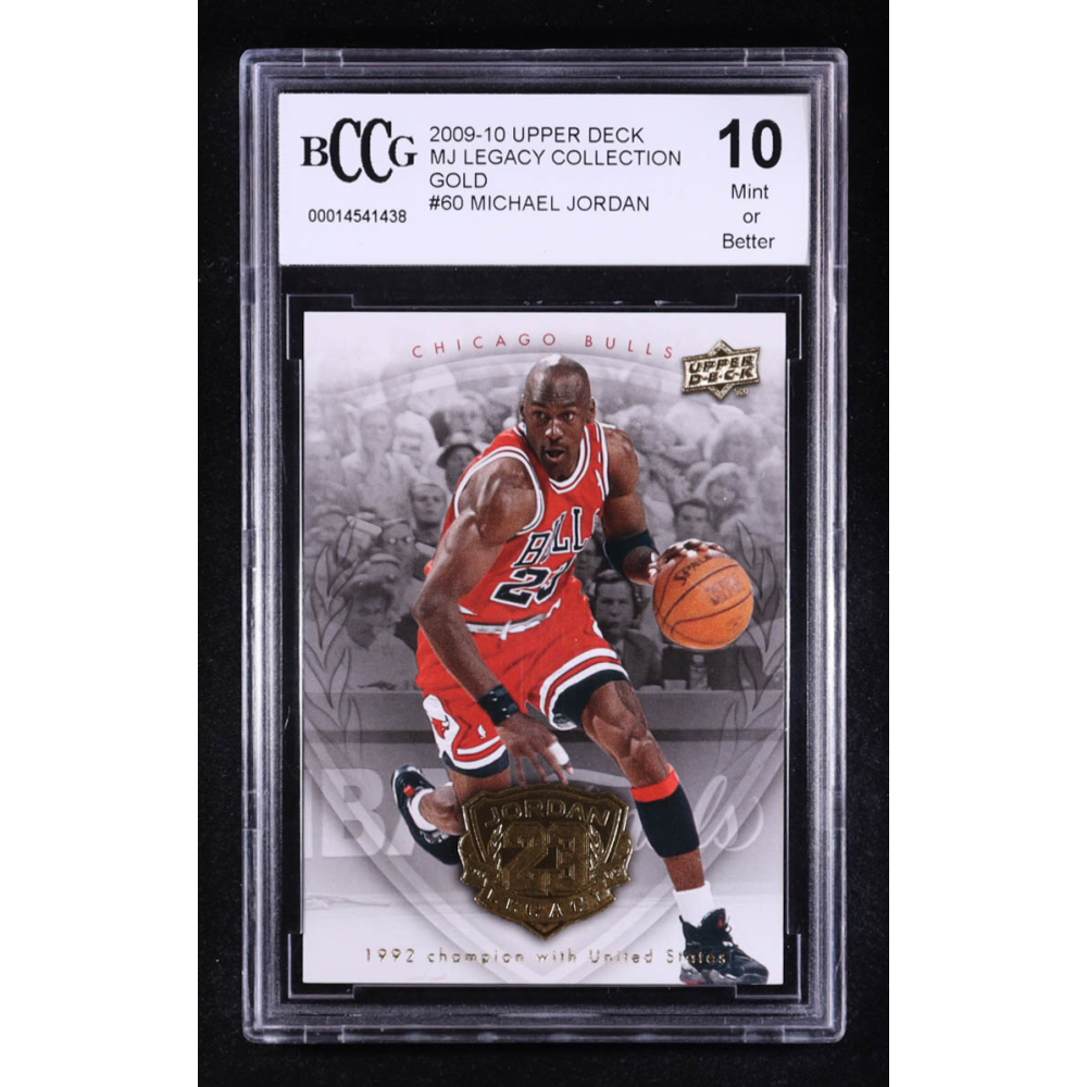 Michael Jordan 2009-10 Upper Deck Michael Jordan Legacy Collection Gold #60 (BCCG 10) at PristineAuction.com