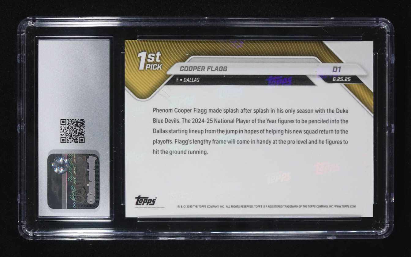 Cooper Flagg 2025-26 Topps Now #D1 RC (CGC 9.5) at PristineAuction.com Cooper Flagg 2025-26 Topps Now #D1 RC (CGC 9.5) at PristineAuction.com