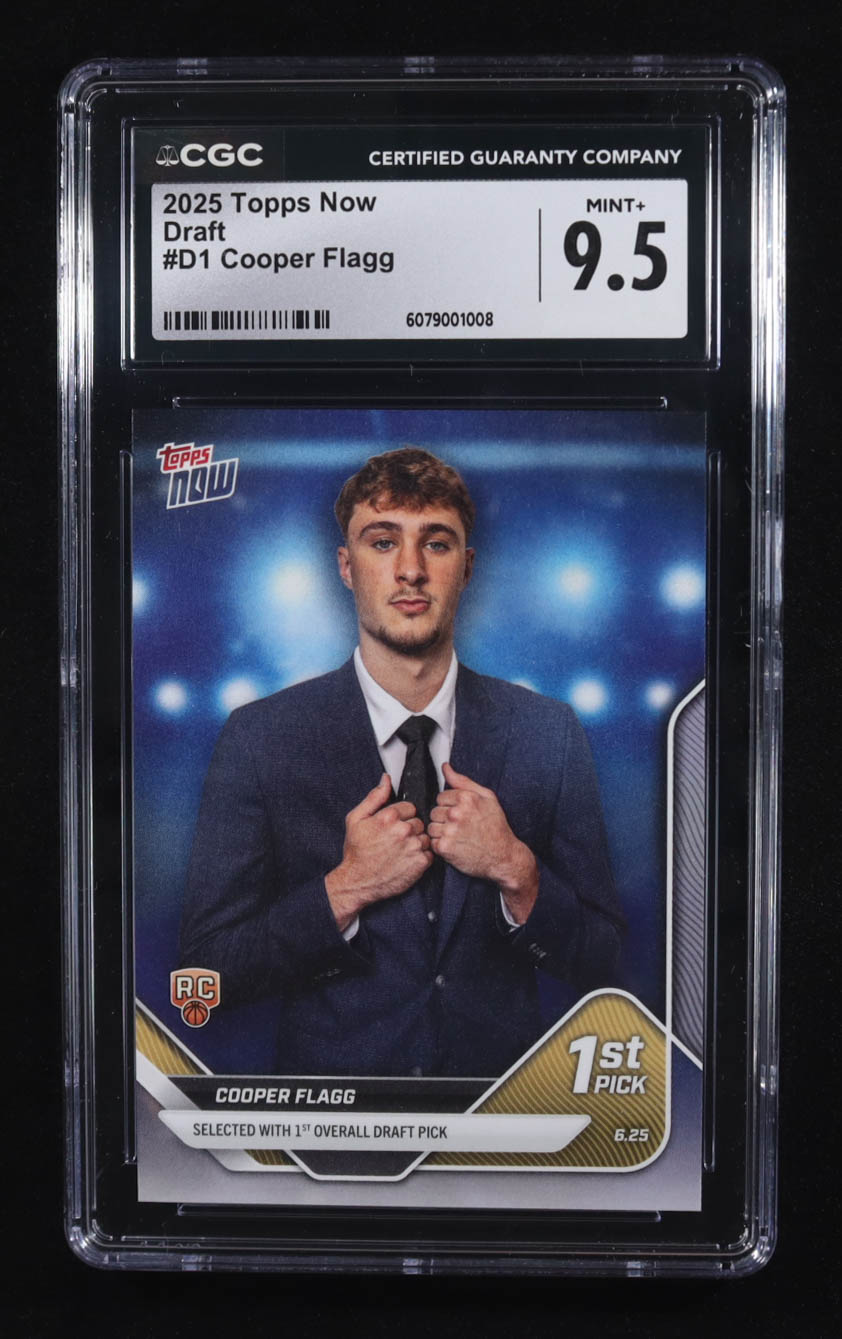 Cooper Flagg 2025-26 Topps Now #D1 RC (CGC 9.5) at PristineAuction.com Cooper Flagg 2025-26 Topps Now #D1 RC (CGC 9.5) at PristineAuction.com