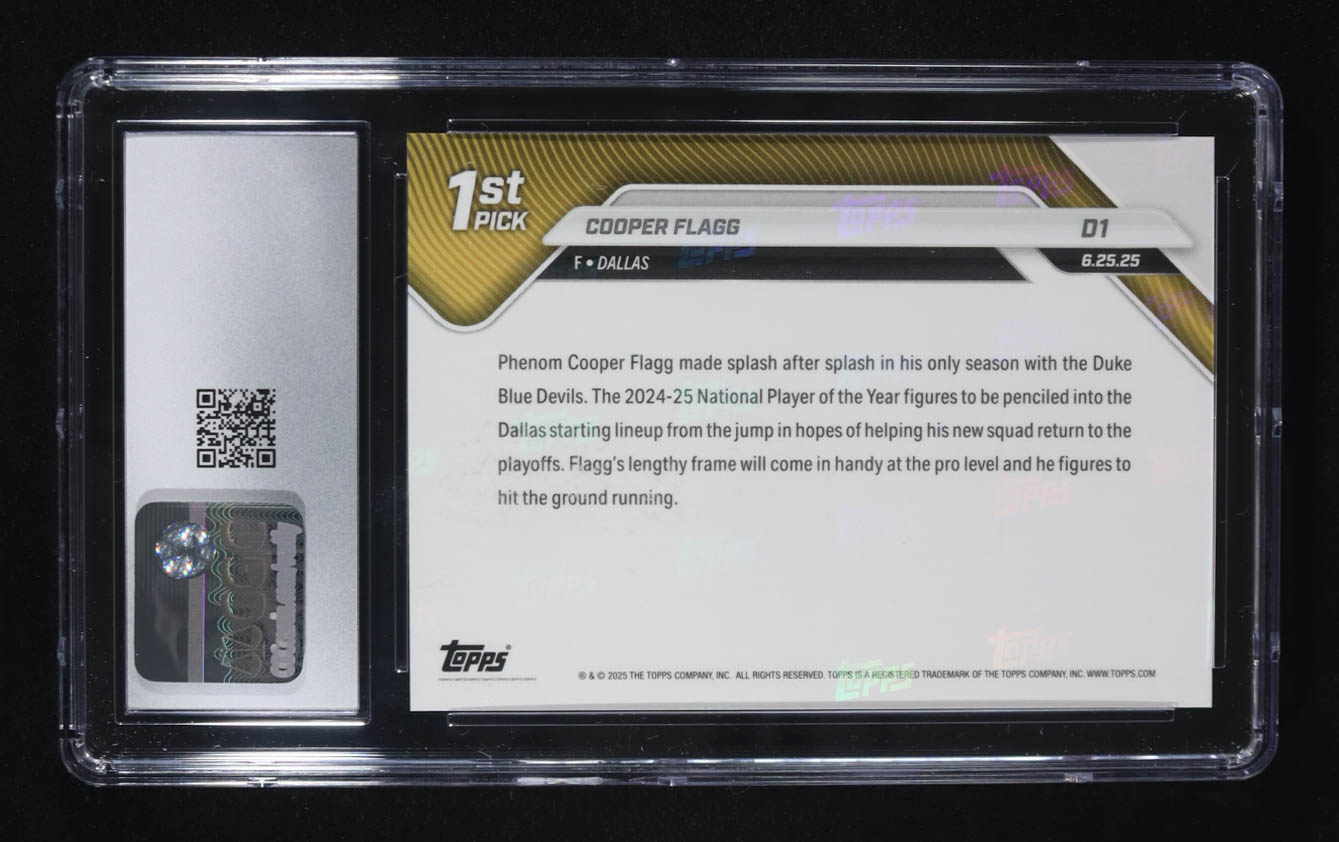 Cooper Flagg 2025-26 Topps Now #D1 RC (CGC 9.5) at PristineAuction.com Cooper Flagg 2025-26 Topps Now #D1 RC (CGC 9.5) at PristineAuction.com