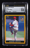 Shohei Ohtani 2018 Leaf The National Rookies Gold #04 RC #33/50 at PristineAuction.com