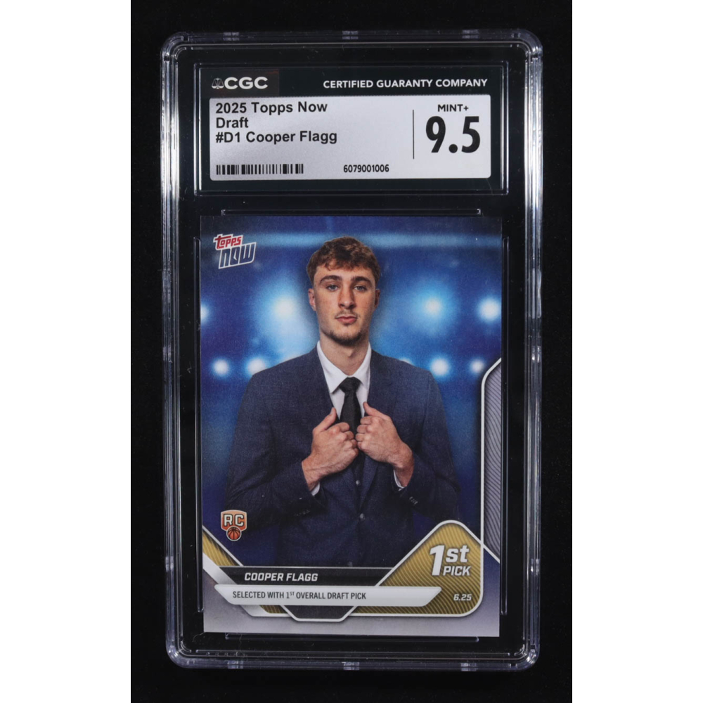 Cooper Flagg 2025-26 Topps Now #D1 RC (CGC 9.5) at PristineAuction.com