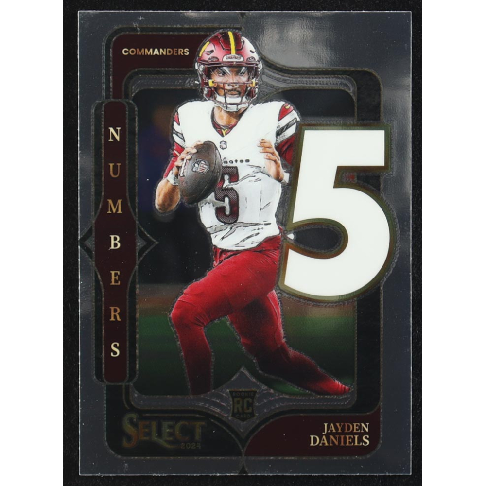 Jayden Daniels 2024 Select Select Numbers #23 RC at PristineAuction.com