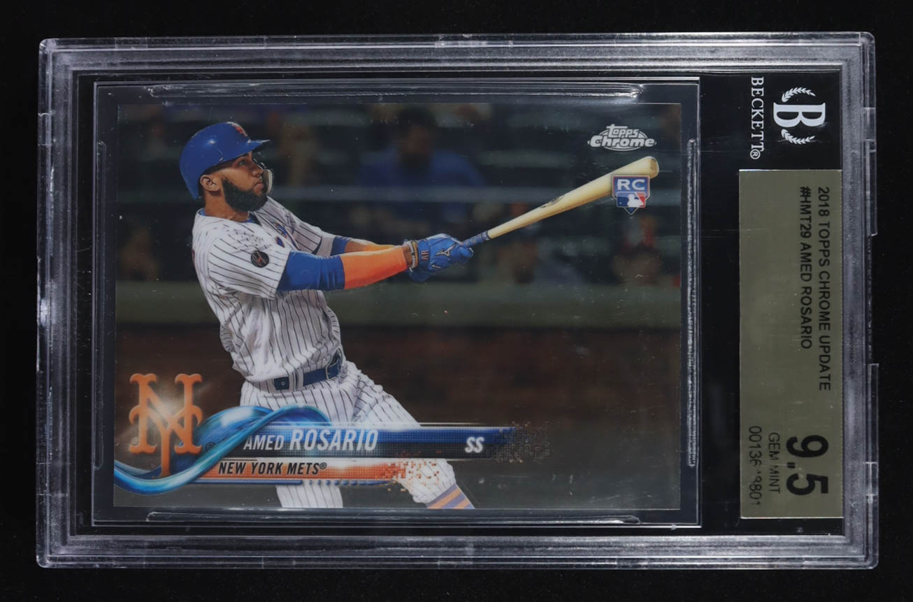 Amed Rosario 2018 Topps Chrome Update #HMT29 RC (BGS 9.5) at PristineAuction.com Amed Rosario 2018 Topps Chrome Update #HMT29 RC (BGS 9.5) at PristineAuction.com