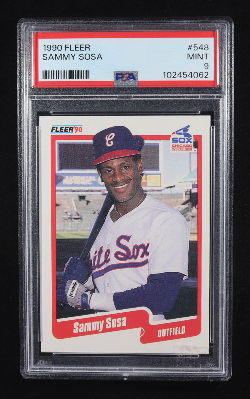 Sammy Sosa 1990 Fleer #548 (PSA 9) at PristineAuction.com Sammy Sosa 1990 Fleer #548 (PSA 9) at PristineAuction.com