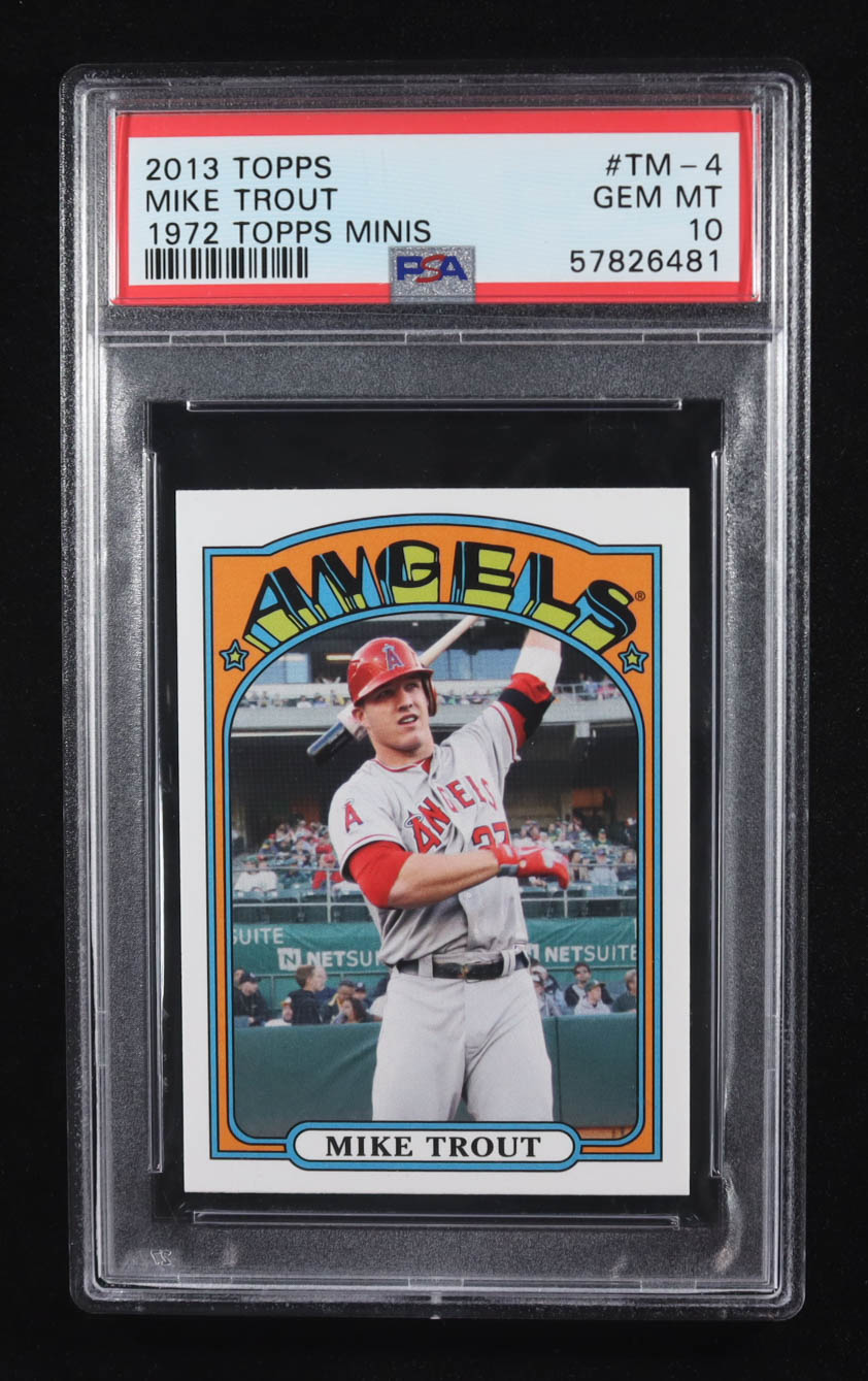 Mike Trout 2013 Topps / 1972 Topps Minis #TM4 (PSA 10) at PristineAuction.com Mike Trout 2013 Topps / 1972 Topps Minis #TM4 (PSA 10) at PristineAuction.com