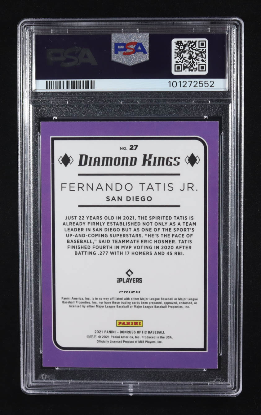 Fernando Tatis Jr. 2021 Donruss Optic Holo #27 (PSA 9) at PristineAuction.com Fernando Tatis Jr. 2021 Donruss Optic Holo #27 (PSA 9) at PristineAuction.com
