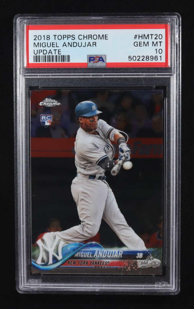 Miguel Andujar 2018 Topps Chrome Update #HMT20 RC (PSA 10)