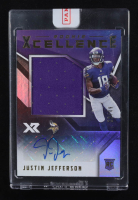 Justin Jefferson 2020 Panini XR Rookie Xcellence Patch Auto Purple #RXCJE RC #18/49 at PristineAuction.com