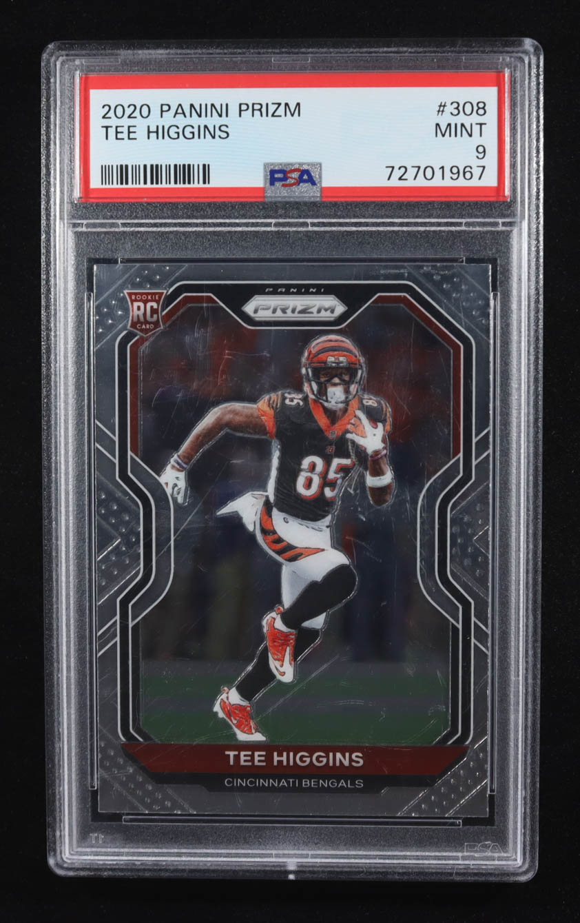 Tee Higgins 2020 Panini Prizm #308 RC (PSA 9) at PristineAuction.com Tee Higgins 2020 Panini Prizm #308 RC (PSA 9) at PristineAuction.com