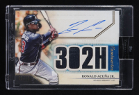 Ronald Acuna Jr. 2020 Topps Luminaries Hit Kings Blue #HKAR-RAJ #08/10 at PristineAuction.com