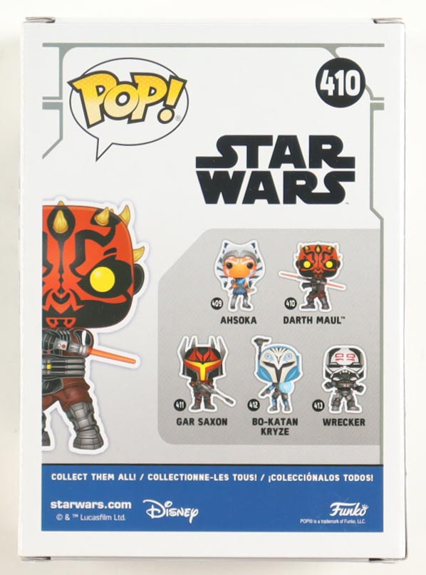Ray Park Signed "Star Wars" #410 Darth Maul Bobble-Head Funko Pop! Vinyl Figure (Beckett) at PristineAuction.com Ray Park Signed "Star Wars" #410 Darth Maul Bobble-Head Funko Pop! Vinyl Figure (Beckett) at PristineAuction.com