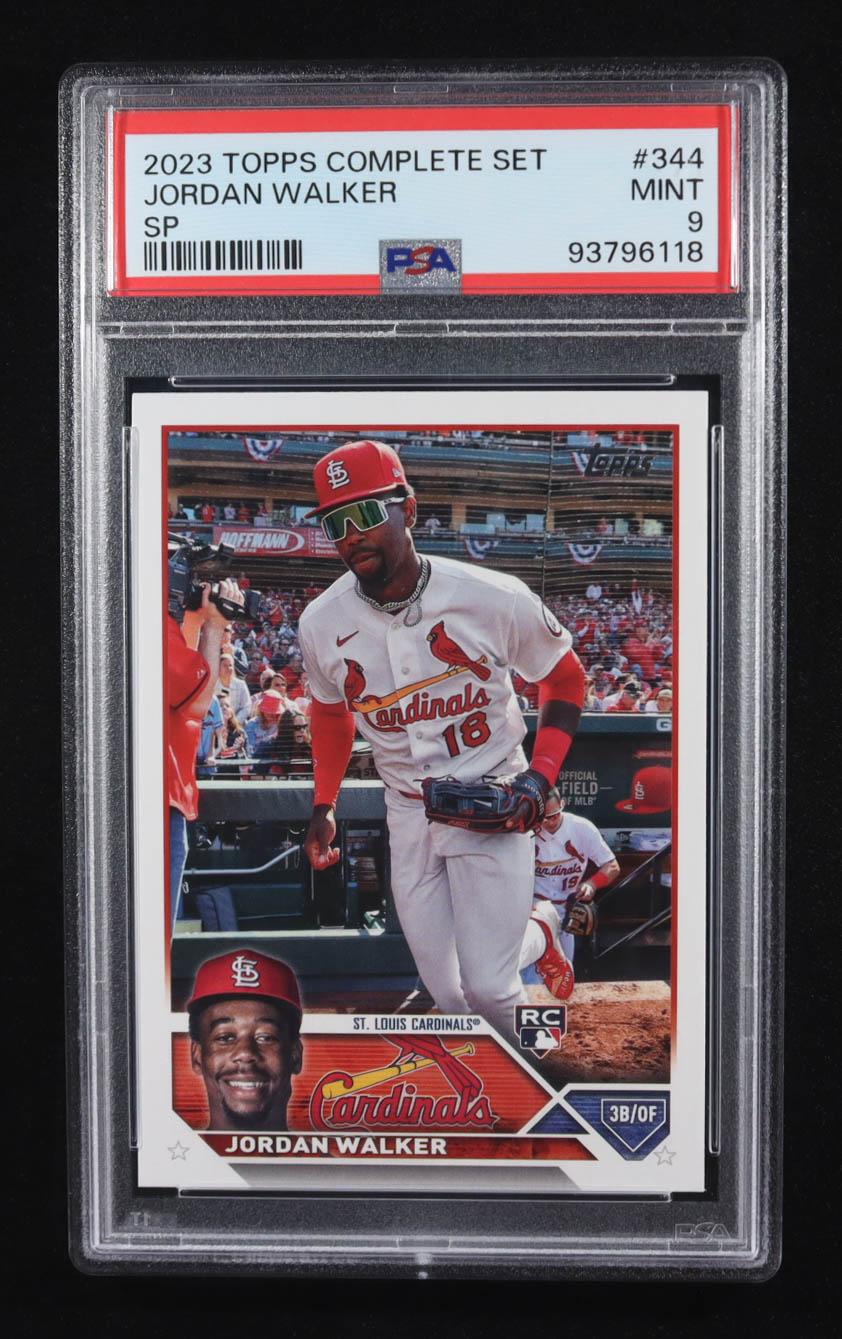 Jordan Walker 2023 Topps Complete Set SP #344 RC (PSA 9) at PristineAuction.com Jordan Walker 2023 Topps Complete Set SP #344 RC (PSA 9) at PristineAuction.com