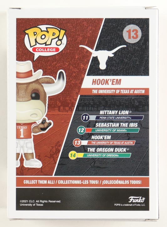 Vince Young Signed "Texas Longhorns" #13 Hook'em Funko Pop! Vinyl Figure (Beckett) at PristineAuction.com Vince Young Signed "Texas Longhorns" #13 Hook'em Funko Pop! Vinyl Figure (Beckett) at PristineAuction.com