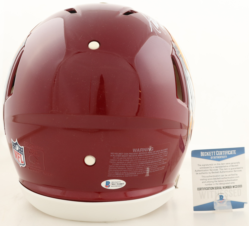 Adrian Peterson Signed Redskins Full-Size Authentic On-Field Speed Helmet (Beckett) at PristineAuction.com Adrian Peterson Signed Redskins Full-Size Authentic On-Field Speed Helmet (Beckett) at PristineAuction.com