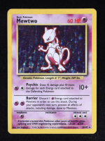 Mewtwo HOLO R 1999 Pokemon Base Unlimited #10 at PristineAuction.com