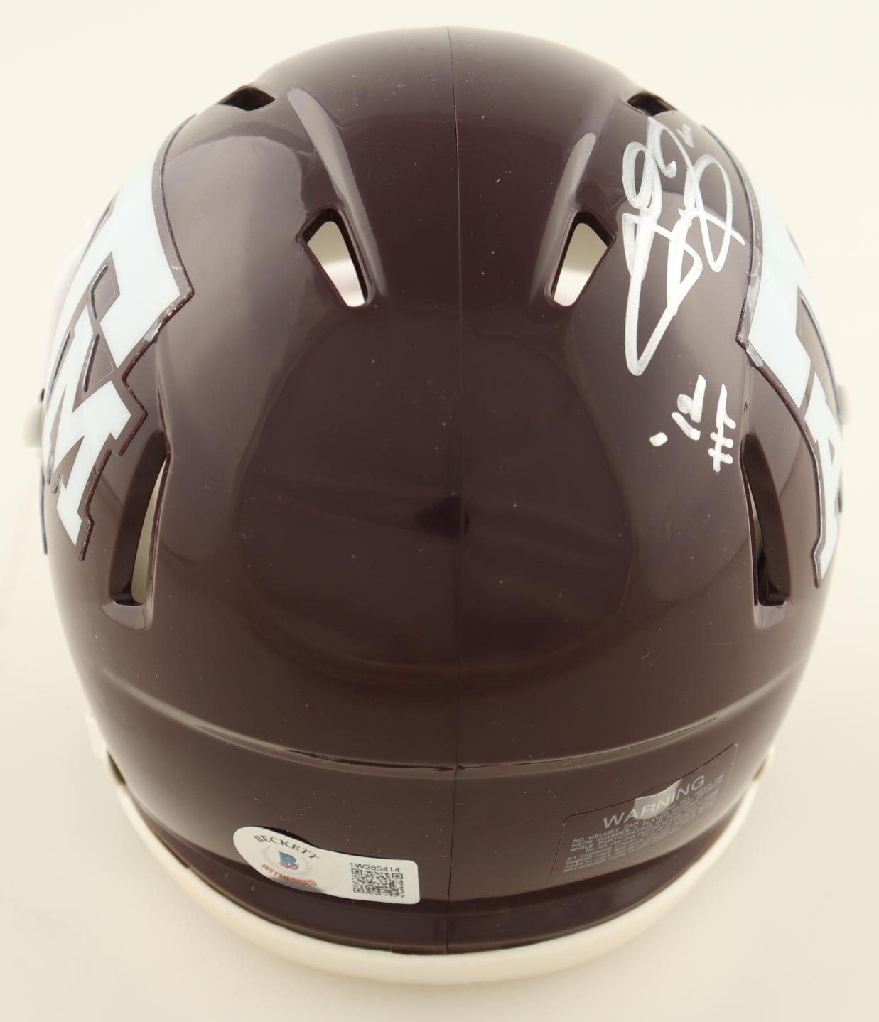 Johnny Manziel Signed Texas A&M Aggies Speed Mini Helmet Inscribed "'12 HT" (Beckett) at PristineAuction.com Johnny Manziel Signed Texas A&M Aggies Speed Mini Helmet Inscribed "'12 HT" (Beckett) at PristineAuction.com