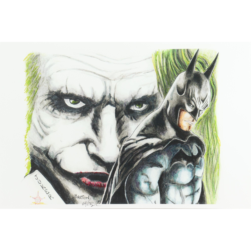 "The Joker & Batman" DC Comics LE 12x18 Lithograph By Brian Barton #/250 (PA) at PristineAuction.com