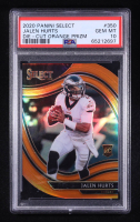 Jalen Hurts 2020 Select Die-Cut Orange Prizm #350 RC (PSA 10) at PristineAuction.com