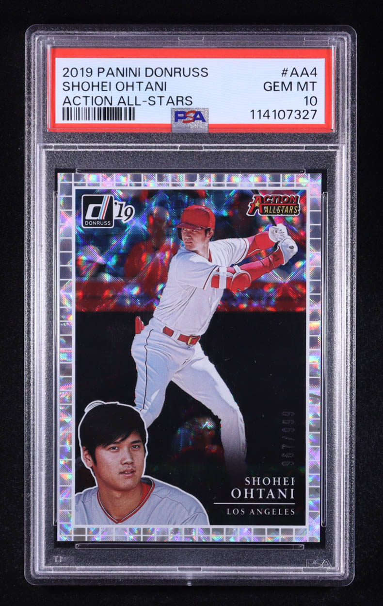 Shohei Ohtani 2019 Donruss Action All-Stars #AA4 (PSA 10) at PristineAuction.com Shohei Ohtani 2019 Donruss Action All-Stars #AA4 (PSA 10) at PristineAuction.com
