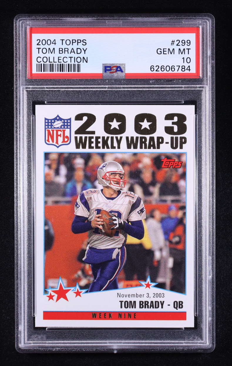 Tom Brady 2004 Topps Collection #299 (PSA 10) at PristineAuction.com Tom Brady 2004 Topps Collection #299 (PSA 10) at PristineAuction.com