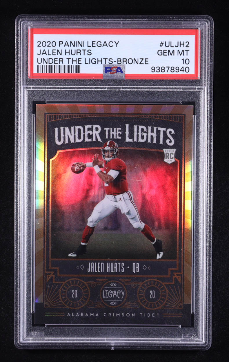 Jalen Hurts 2020 Legacy Under The Lights Bronze #2 RC #67/100 (PSA 10) at PristineAuction.com Jalen Hurts 2020 Legacy Under The Lights Bronze #2 RC #67/100 (PSA 10) at PristineAuction.com