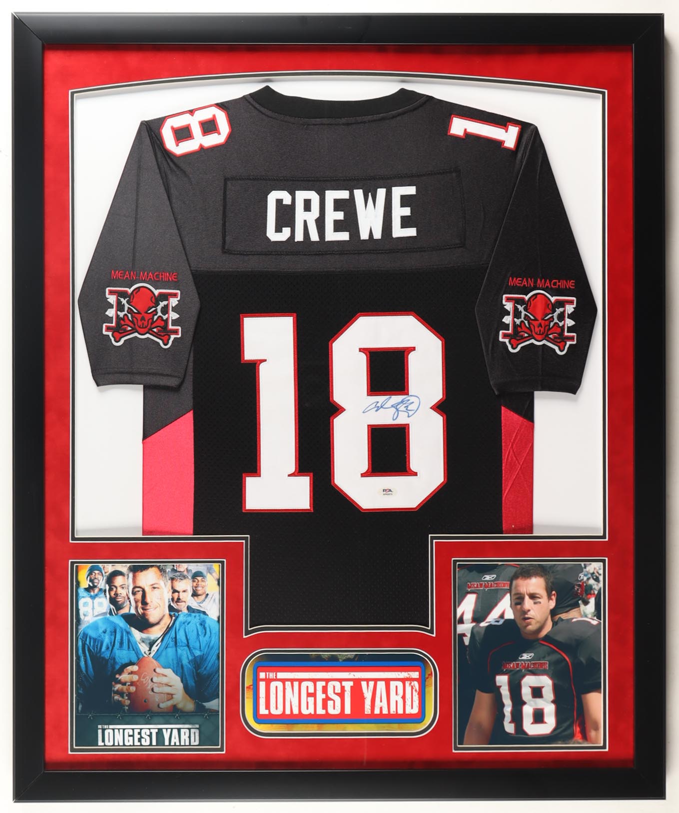 Adam Sandler Signed Custom Framed Jersey Display with Photos (PSA) at PristineAuction.com Adam Sandler Signed Custom Framed Jersey Display with Photos (PSA) at PristineAuction.com