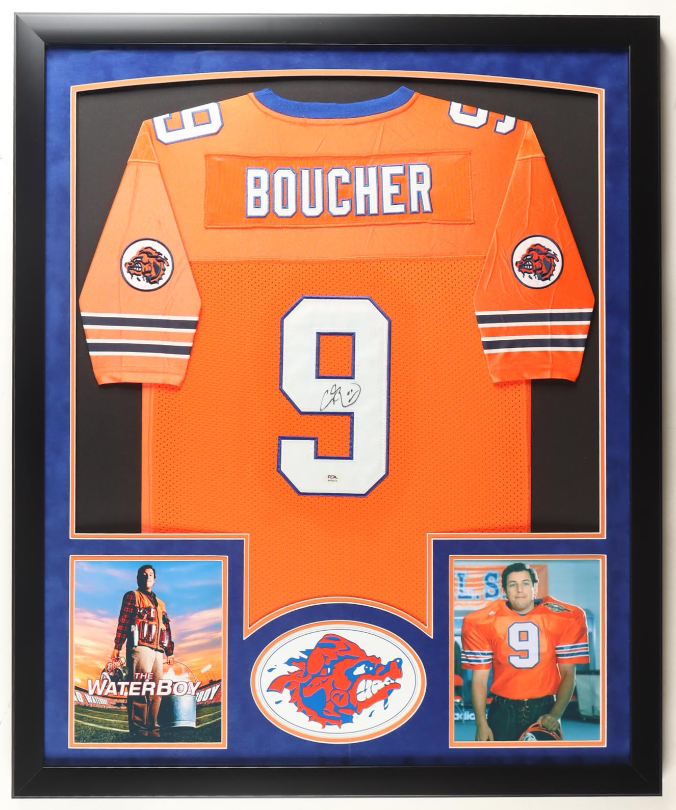 Adam Sandler Signed Custom Framed Jersey Display with Photos (PSA) at PristineAuction.com Adam Sandler Signed Custom Framed Jersey Display with Photos (PSA) at PristineAuction.com