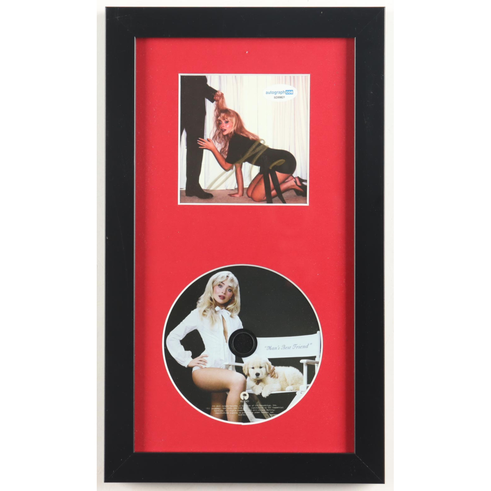 Sabrina Carpenter Signed "Man's Best Friend" Custom Framed CD Insert Display (ACOA) at PristineAuction.com Sabrina Carpenter Signed "Man's Best Friend" Custom Framed CD Insert Display (ACOA) at PristineAuction.com