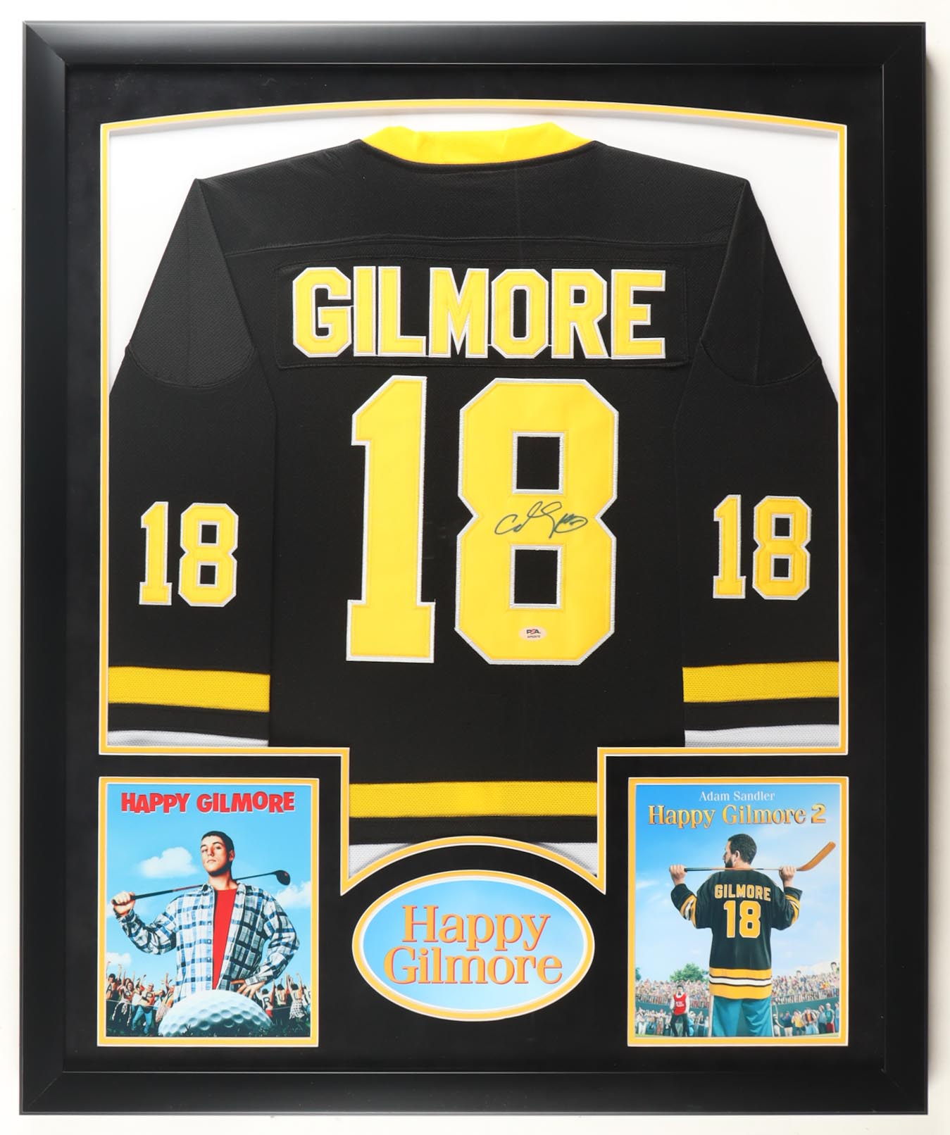 Adam Sandler Signed Custom Framed Jersey Display with Photos (PSA) at PristineAuction.com Adam Sandler Signed Custom Framed Jersey Display with Photos (PSA) at PristineAuction.com