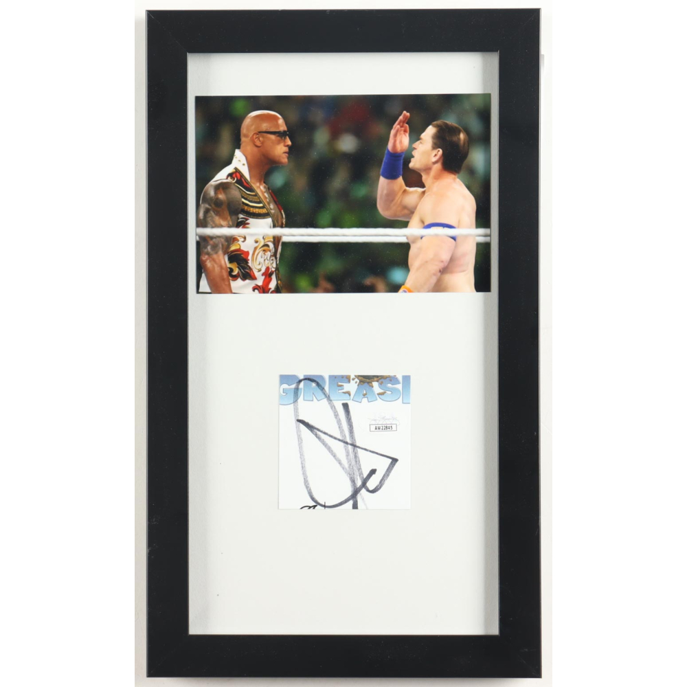 John Cena Signed Custom Framed Cut Display (JSA) at PristineAuction.com