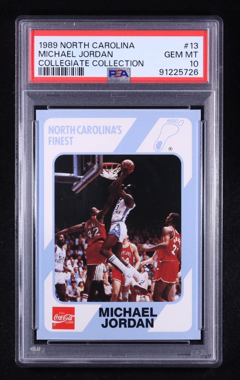 Michael Jordan 1990 Collegiate Collection North Carolina #13 (PSA 10) at PristineAuction.com Michael Jordan 1990 Collegiate Collection North Carolina #13 (PSA 10) at PristineAuction.com