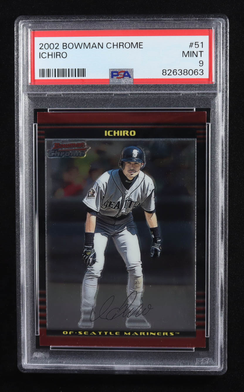 Ichiro Suzuki 2002 Bowman Chrome Refractors #51 (PSA 9) at PristineAuction.com Ichiro Suzuki 2002 Bowman Chrome Refractors #51 (PSA 9) at PristineAuction.com
