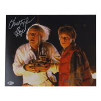 Christopher Lloyd & Michael J. Fox Signed "Back to the Future" 11x14 Photo (Beckett) at PristineAuction.com